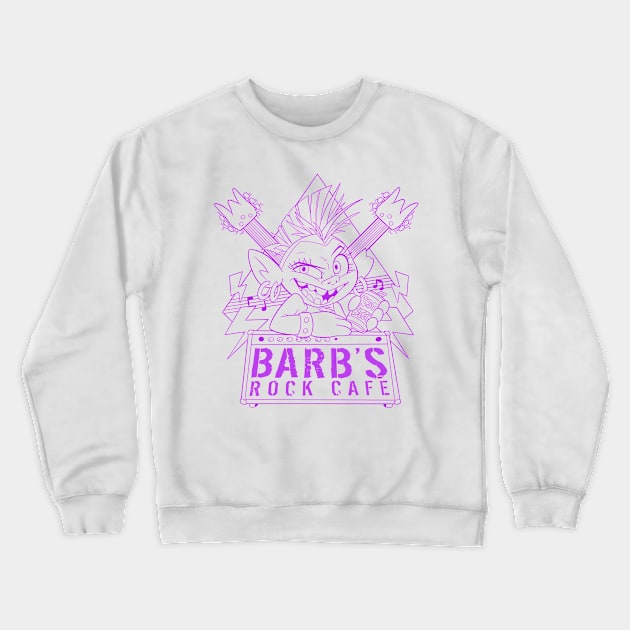 Barb's Rock Cafe Crewneck Sweatshirt by jzanderk